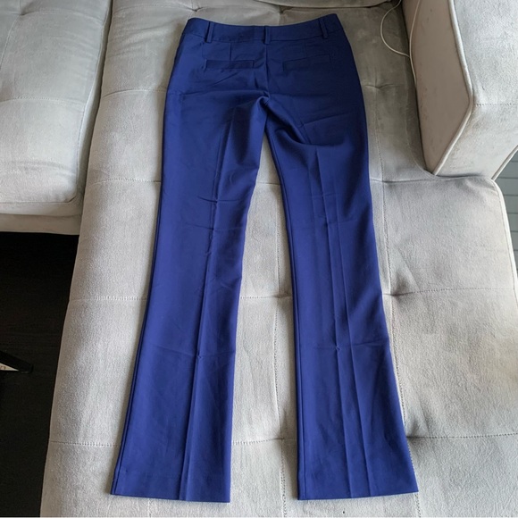 EXPRESS Columnist Mid Rise Dress Pants in Blue - Picture 5 of 8